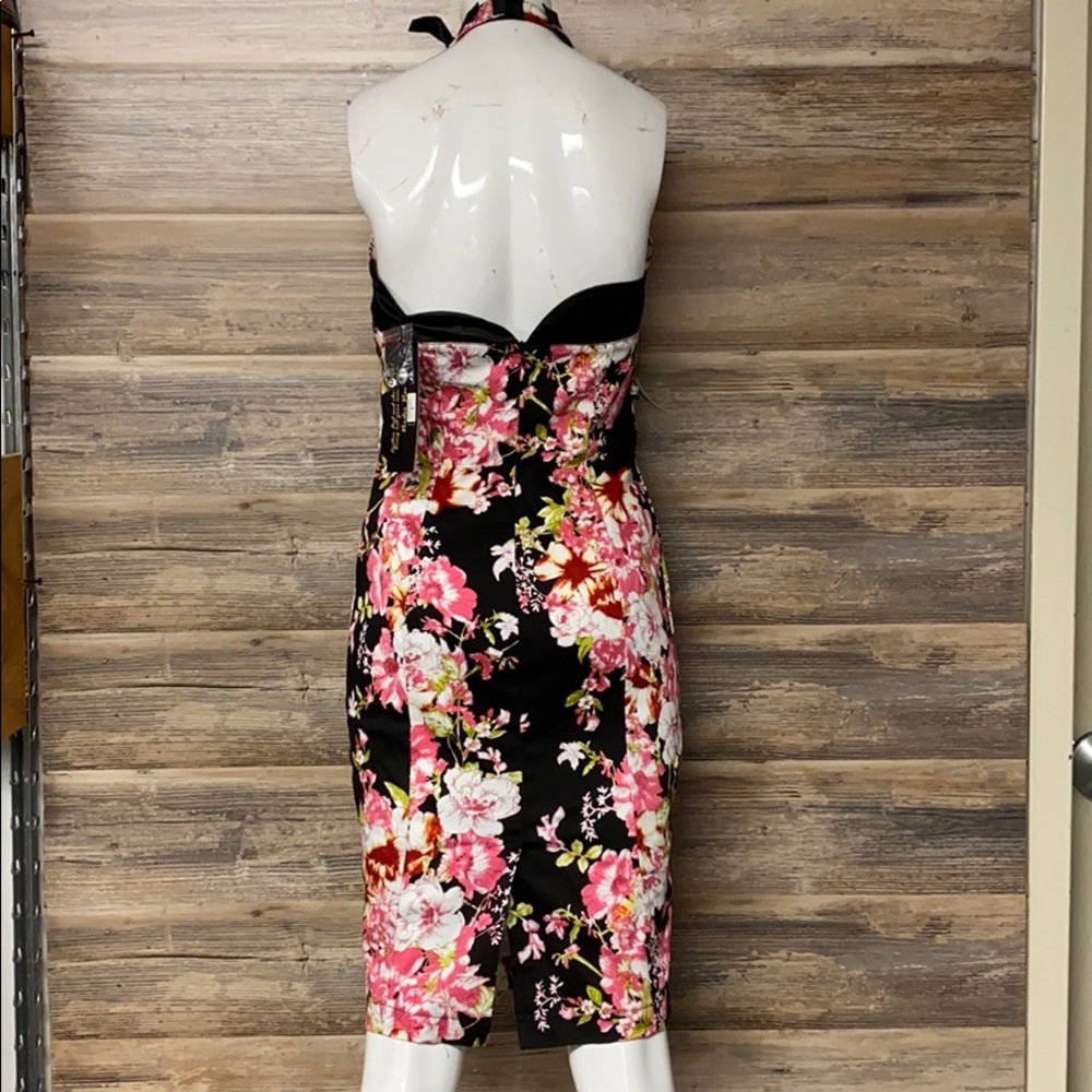 Voodoo Vixen Dark Floral Pencil Dress NWT G9 - Picture 3 of 4